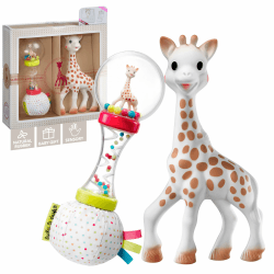 Sophie La Girafe - Multi-Geschenk-Set, Baumwolle Gummi, mehrfarbig Transparent Einzeln Angebot bei HelloDeals