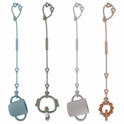 Cup Catcher,Sicherheitsgurte Für Spielzeug, Trinkbecher Halteriemen Für Kinderwagen Hochstuhl Autositz Fechten, Aus Lebensmittelqualität Silikon, BPA-frei, 4er-Pack Ether+sage+sand+linght Grey Angebot bei HelloDeals