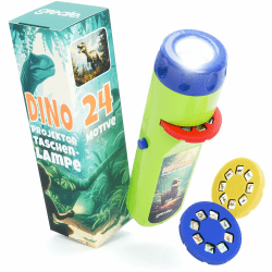 greate Taschenlampe Kinder Dinosaurier Spielzeug mit 3 Scheiben & 24 Bilder - Kindertaschenlampe Dino Projektor - Kleine Geschenke für Kinder - Dino Geschenk Junge - Kinderspielzeug Geschenkideen 1er Pack Grün Angebot bei HelloDeals