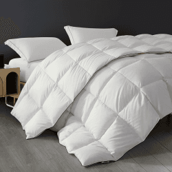 SAPHREAS Bettdecke 155x220 cm Ganzjahres, 100% Baumwolle Decke mit Federn & Daunen Füllung, Oeko-Tex, RDS Zertifiziert für Tierwohl weiße Daunendecke Federbettdecke 155x220 cm 10.5 Toc Angebot bei HelloDeals