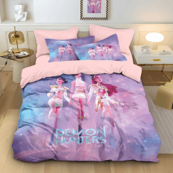 Cartoon Bettwäsche, 135 x 200 cm Mikrofaser-Bettbezug mit 2 Kissenbezüg Cartoon-Thema Bettwäsche für Jungen und Mädchen (Anime 3) Angebot bei HelloDeals