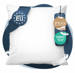 CALMONT 3-Kammer Daunenkissen 80x80 I flauschig & Allergiker geeignet I Langlebig & Atmungsaktives Bettkissen I Federkopfkissen I Federkissen 80 x 80 cm Kopfkissen Daunen Angebot bei HelloDeals