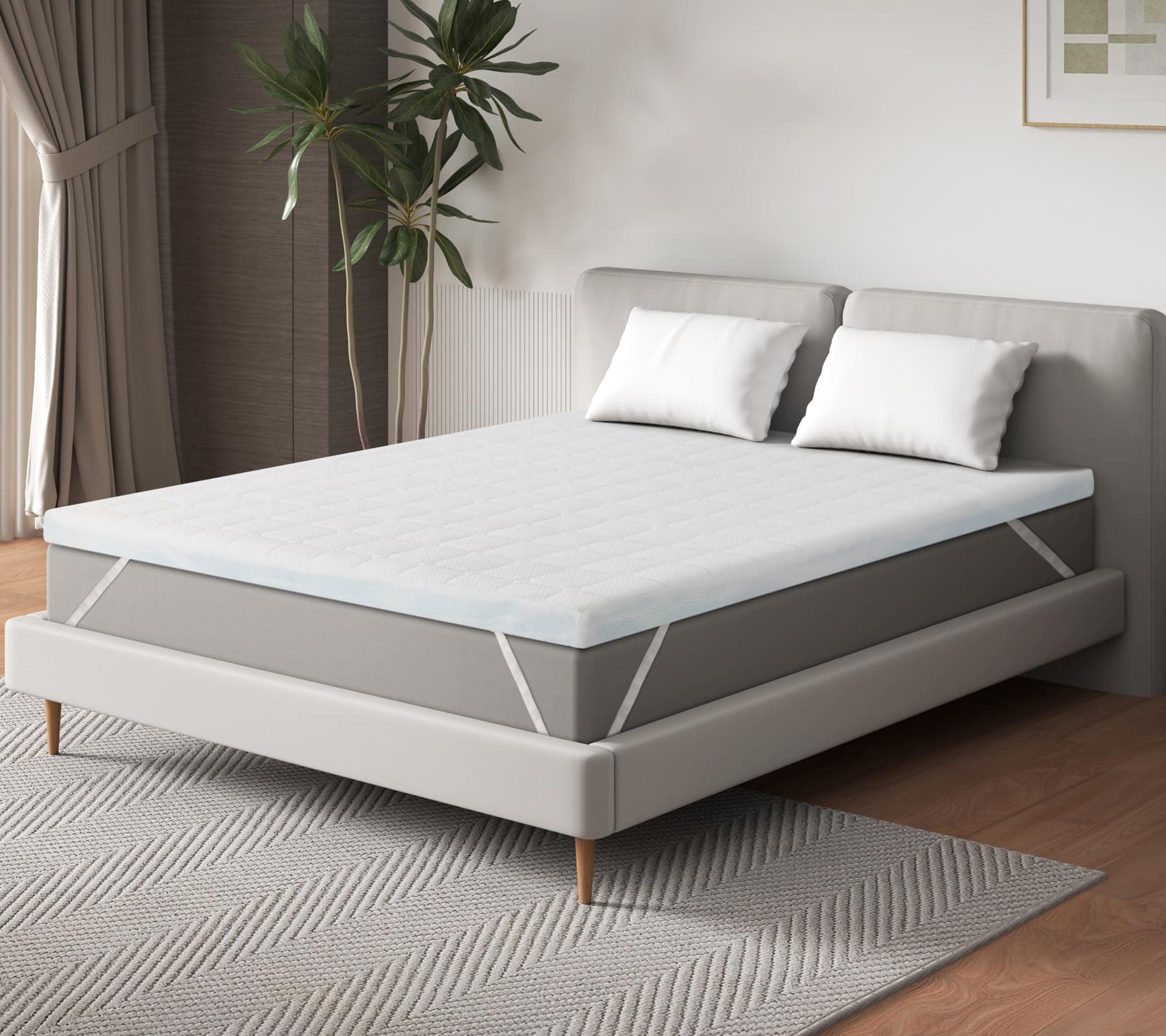 EGO Home Matratzen Topper 180x200 cm, 7cm Höhe Matratzentopper mit Schaumstoff von 7 Zonen Schneiden, Öko-TEX Zertifiziert, Matratzenauflage 180x200cm für Boxspringbett Matratze Schlafsofa 7cm Höhe-härtegrade H2 180x200 cm Angebot bei HelloDeals