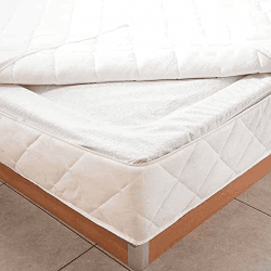 Bella Luna Milbenschutzbezug für Wasserbetten und Matratzen 180-200 cm. x 200-220 cm. - Stretch Topliner / Cupliner mit 35 cm. seitlicher Steghöhe. Staubschutzauflage / Schmutzauflage / Allergiker Matratzenbezug / Encasing Angebot bei HelloDeals