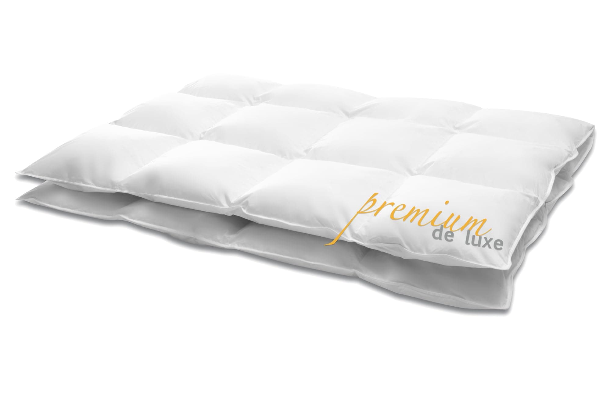 Premium de Luxe Daunendecke 135x200 cm - Warm / Winter - Made in Germany Kassettendecke aus 100% Baumwolle - Allergiker geeignet WARM 135 x 200 cm Angebot bei HelloDeals