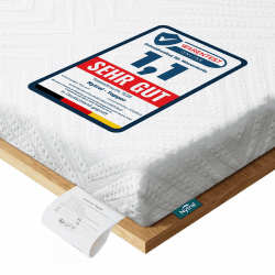Topper 180x200cm H3 & H4, 9 cm Höhe Schlafsofa Bett Gelschaum, Öko-TEX Zertifiziert, Atmungsaktiv & Waschbar, Matratzentopper für Boxspringbett, Wohnwagen & Schlafsofa 180 x 200 cm H3/H4 bis 120KG Angebot bei HelloDeals