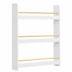 SONGMICS Bücherregal Kinder, Kinderregal mit 3 Ebenen, Spielzeugregal, Wandregal, für Kinderzimmer, Spielzimmer, weiß-naturfarben GKR013W02 3 Ebenen (60B x 75H cm) Angebot bei HelloDeals