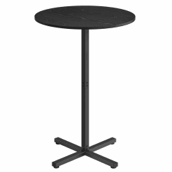 VASAGLE Bartisch, Stehtisch, Bistrotisch rund, Balkontisch Indoor, Kleiner hoher Tisch für Hausbar, Wohnzimmer und Esszimmer, 60 x 60 x 104,5 cm, einfacher Aufbau, ebenholzschwarz LBT361B01 1er Set Ebenholzschwarz Angebot bei HelloDeals