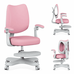 MARK ADLER Junior 4.6 | Ergonomischer Kinderstuhl Schreibtischstuhl Drehstuhl | Höhenverstellbar | Rückenlehne verstellbar | 360° Drehung | Armlehnen klappbar | Schwerkraftrollen | Fußstütze | Rosa Junior 4.6 Rosa Angebot bei HelloDeals
