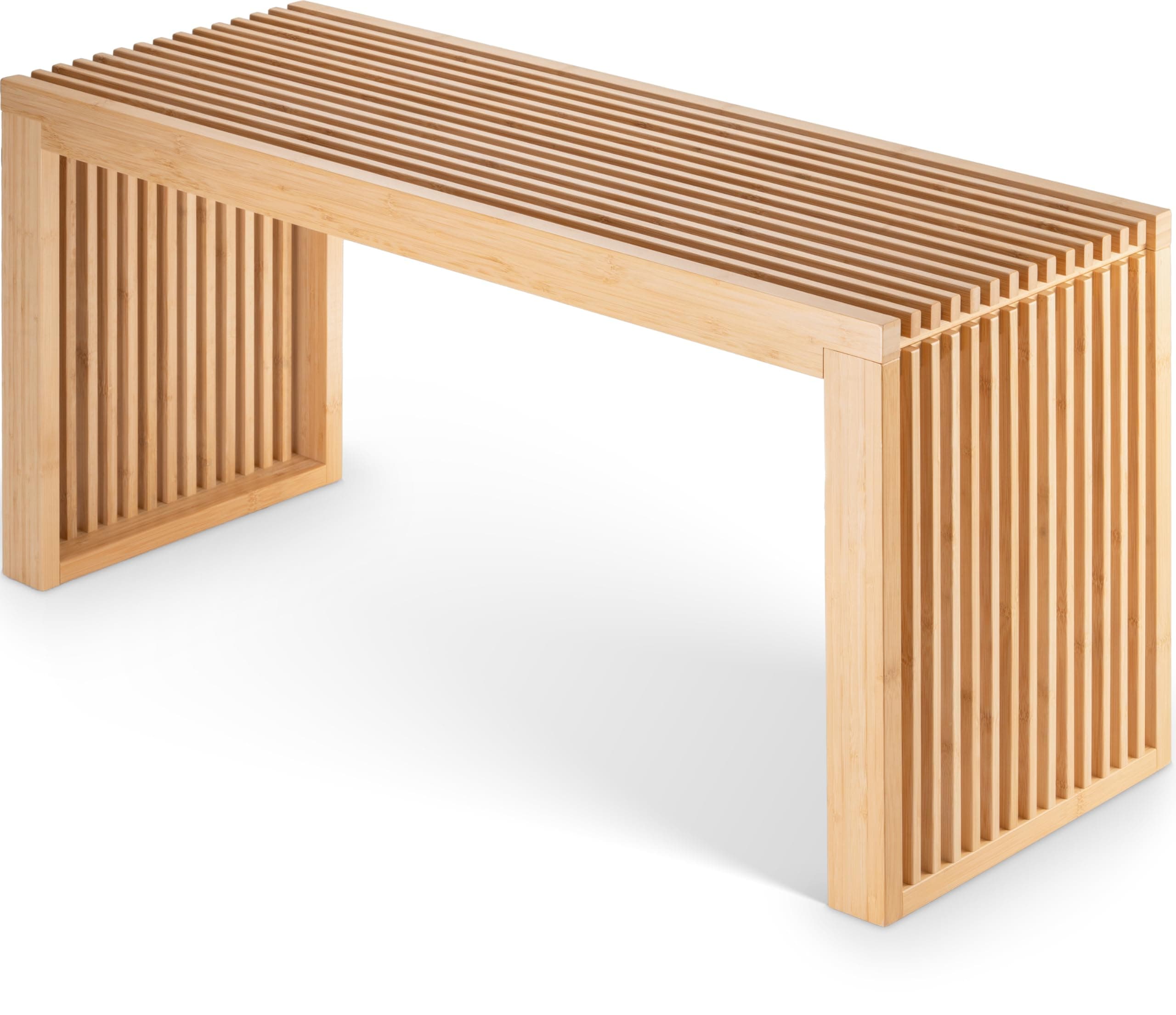 Sitzbank aus Bambus – stabile Holzbank ohne Lehne für Flur, Bad, Küche, Esszimmer oder Schlafzimmer – kleine Sitzbank Holz 90x33x43 cm – bis 250kg belastbar Lang Bambus Angebot bei HelloDeals