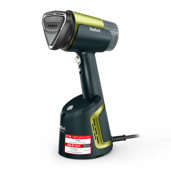Tefal Aero Steam Dampfglätter, Keramik-Bügelsohle, 20 g/Min. Dampfleistung, 100 ml abnehmbarer Wassertank, Geräuschpegel von 84 dB(A), 3 Modi, 1400 Watt, Blau/Grün, DT9810F0 mit Ansaugfunktion Angebot bei HelloDeals
