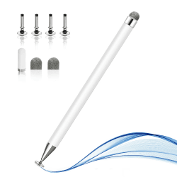 Stylus-Stifte für Touchscreens, kapazitiver Stift mit hoher Empfindlichkeit, Magnetismus-Abdeckkappe, universell für Pro/Air/Android/Microsoft und andere Touchscreens (weiß) Angebot bei HelloDeals