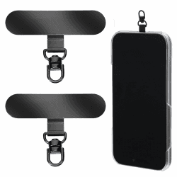 2 Stück Handykette Pads,Edelstahl Handykette Universal Pads,Handy Lanyard Patch 360 Grad Drehbar,Handy Sicherung Patch Pad,für die Meisten Smartphones,Smartphone Accessories Angebot bei HelloDeals