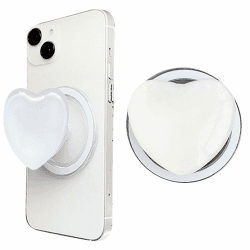 Telefongriff mit Expandierendem Ständer, Magnetische Handy Fingerhalterung, Handy Griffhalter Einziehbarer Liebe Herz Griff Magnet, Ausziehbarer Sockel und Griff für Smartphones Tablets (Weiß) Angebot bei HelloDeals