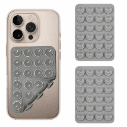 2 Stück Doppelseitige Silikon Handyhalterung Silikon-Handyhülle mit Saugnapf ohne Kleben, Wiederverwendbare, Freihändige Halterung für Selfies und Videos, Kompatibel mit Allen Smartphone-Modellen Grau Angebot bei HelloDeals