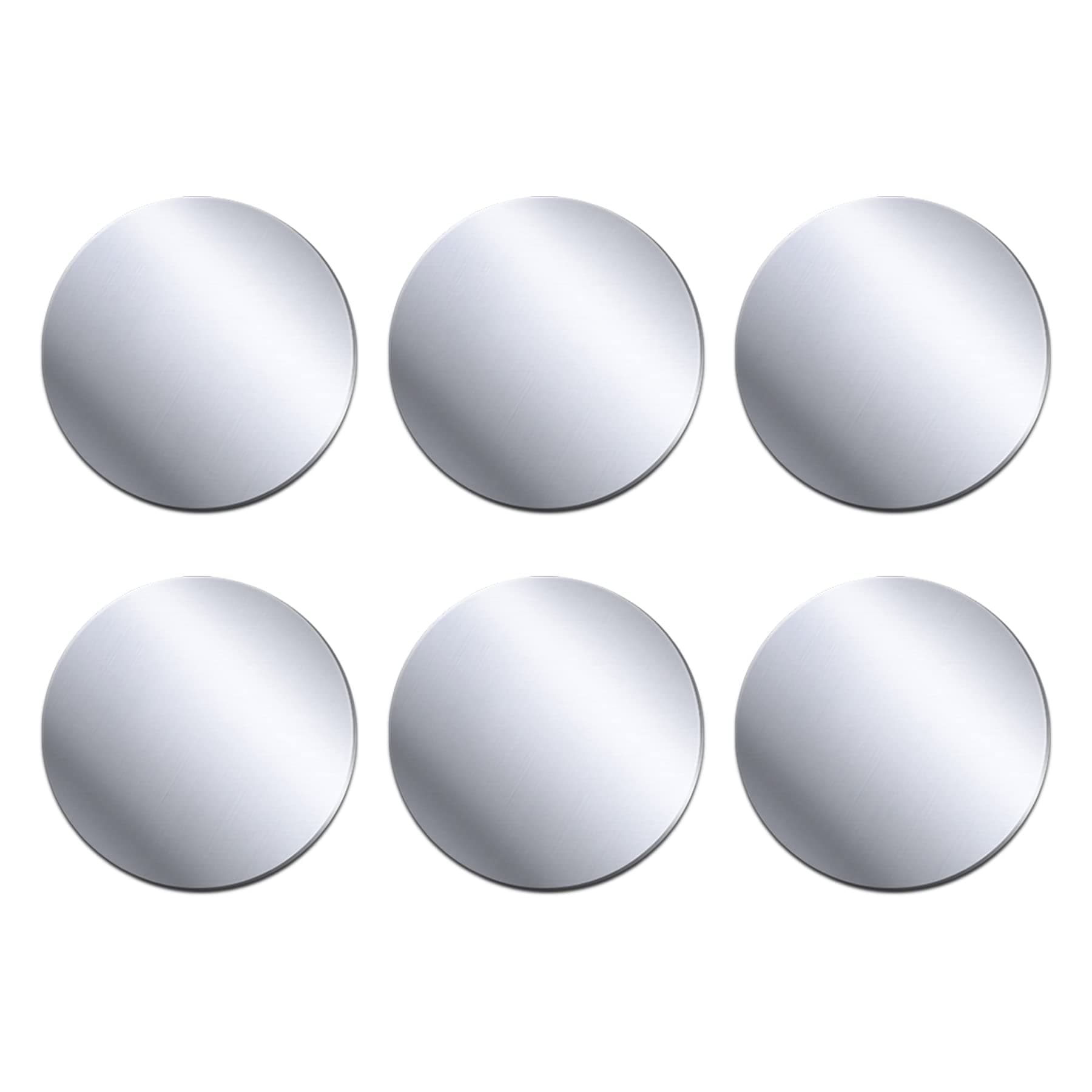 Metallplatte Selbstklebend 6 Stück Metallplättchen Handy Metall Platte Set Runden, Kleber Metallplatte für Magnet kfz Handyhalterung Auto Zubehör, Silber Angebot bei HelloDeals