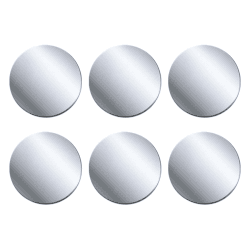 Metallplatte Selbstklebend 6 Stück Metallplättchen Handy Metall Platte Set Runden, Kleber Metallplatte für Magnet kfz Handyhalterung Auto Zubehör, Silber Angebot bei HelloDeals