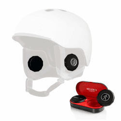 Outdoor Tech Chips Ultra 2.0 - Universal Helmet Audio - Premium Helm Bluetooth Headset - True Wireless Snow Helmet Audio - Easy Touch Controls, Kompatibel mit Google Assistant und Siri Angebot bei HelloDeals