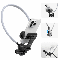 Freihändige POV! Neck Phone Holder für YouTube, TikTok & Vlogging, Vlog Neck Mount für iPhone Samsung Motorola und alle Handys Angebot bei HelloDeals