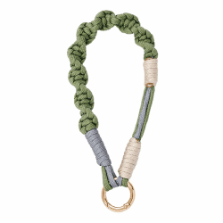 Schlüsselband Kurz Grün Schlüsselanhänger Makramee Phone Lanyard Schlüsselbund Handykette Kurze Handgelenk Handyband Angebot bei HelloDeals