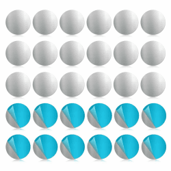 30 Stück Metallscheiben, Metallplättchen Selbstklebend, Metallplatte für Magnete, Runden Handy Metallplatte aus Eisen, Metallplättchen für Tonies Haftgrund, Haftgrund für Magnete Angebot bei HelloDeals