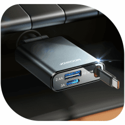 【2025 Ultra-kompakte】JOYROOM 57W Einziehbares Zigarettenanzünder USB C,【3-in-1】12V/24V USB Adapter Auto Zubehör, Auto Ladegerät Schnellladegerät, Car Charger für iPhone 17/16/Samsung S25/S24/iPad/GPS Gray Angebot bei HelloDeals