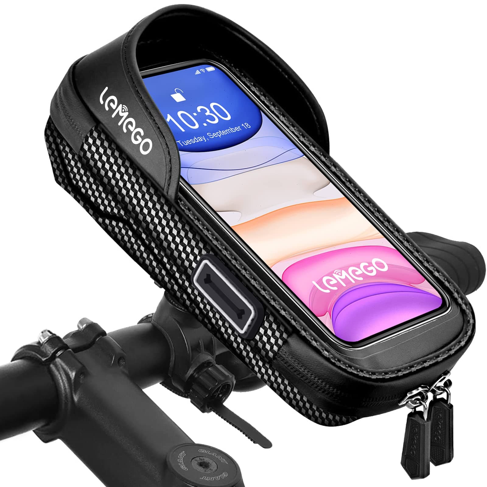 Wasserdicht Handyhalterung Handyhalter Fahrrad Motorrad Bike Lenkertasche Halterung Fahhradlenkertasche Rahmentasche Fahhradtasche 360°Drehbarem Für 7 Zoll Handys GPS Navi Andere Geräte Angebot bei HelloDeals