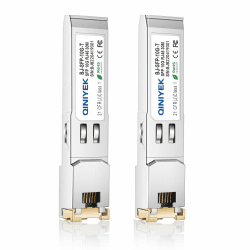 2 Stück 10G SFP+ auf RJ-45 Modul, 10Gbase-T SFP+ Kupfer-Gbic-Transceiver, kompatibel mit Cisco, Meraki, Ubiquiti, D/TP Link, Supermicro, Netgear, Broadcom, Plug-and-Play, Hot-Pluggable, 30m 10G-T x2 30m(Chip Solution 2) Angebot bei HelloDeals