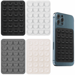 Silikon Saugnapf Handyhülle, 4 Stück Noppen Handyhülle, 4 Farben Handy Noppen Halter Rückseite, Handyhülle mit Saugnäpfen, Saugnäpfe Handy für Selfies und Videos Freihändig Angebot bei HelloDeals