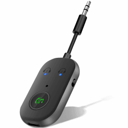 Bluetooth 5.3 Adapter Transmitter für TV Audio auf 2 Kopfhörer, 2-in-1 Bluetooth Sender Empfänger Unterstützt 2 AirPods oder Kopfhörer mit aptX Low Latency, für Kopfhörer, Airpods, Audio System Angebot bei HelloDeals