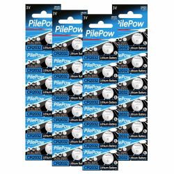 CR2032 Knopfzellenbatterie, 24er-Pack CR2032 3 V runde Flache Knopfzellen Batterien, hohe Leistung für Torfernbedienungen, Schlüsselanhänger, Waagen und kleine Elektronik Lot de 24 Angebot bei HelloDeals