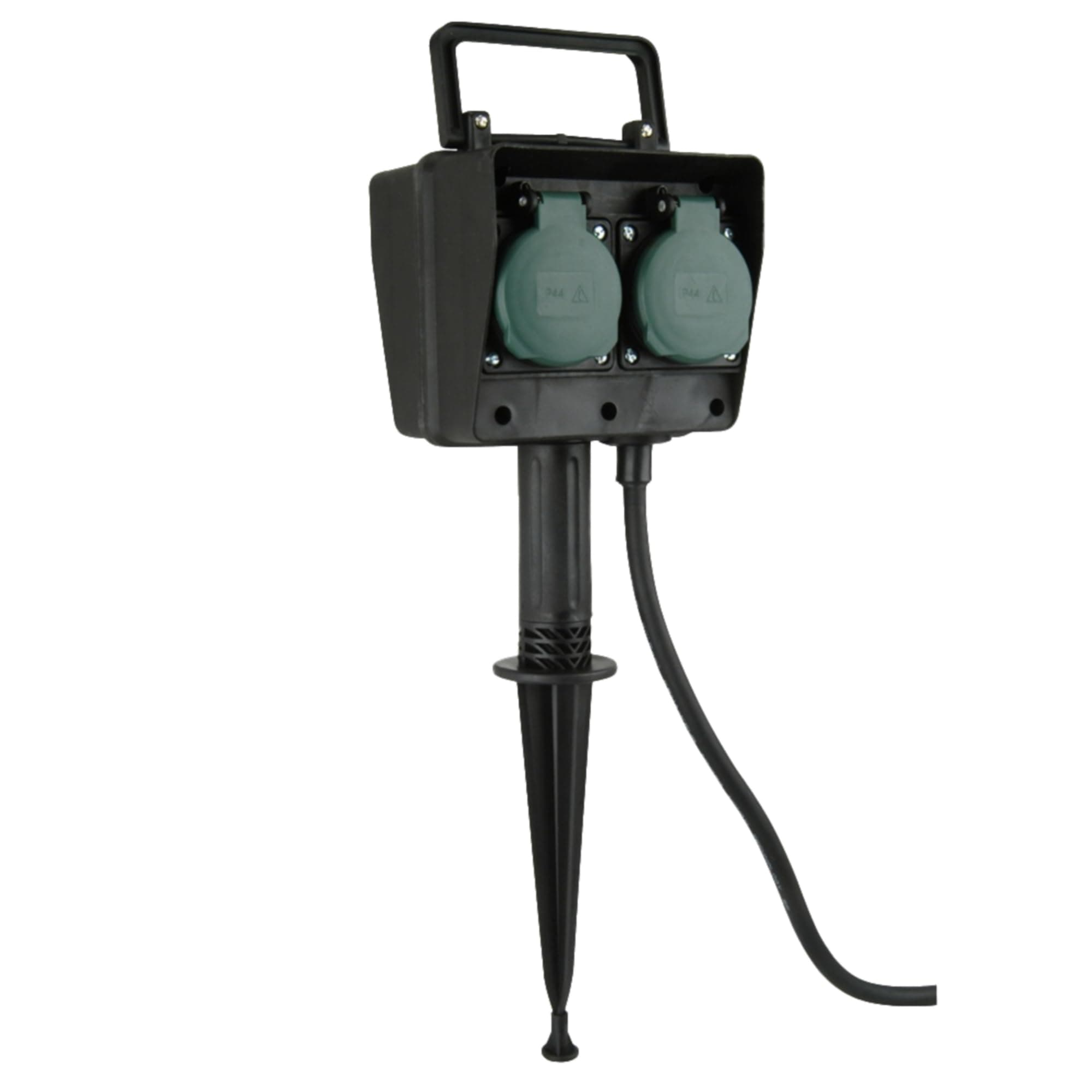 UNITEC Erdspiess mit 4-fach Steckdose 1,5m-Zuleitung 4-fach Steckdose mit Erdpsieß Angebot bei HelloDeals