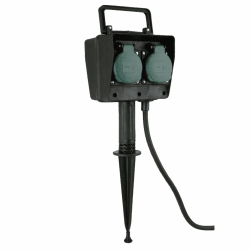 UNITEC Erdspiess mit 4-fach Steckdose 1,5m-Zuleitung 4-fach Steckdose mit Erdpsieß Angebot bei HelloDeals