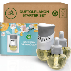 Air Wick Duftstecker – Starter Set mit 3x Nachfüller – Raumduft Sommervergnügen Flieder – 1x Gerät und 3 x 20 ml Öl 57 ml (1er Pack) Sommervergnügen Angebot bei HelloDeals