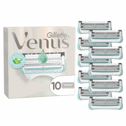 Gillette Venus Damen Rasierklingen — 10 ORIGINAL Ersatzklingen für Damen Nassrasierer, Damenrasierer für den Intimbereich — Kompatibel mit Venus Intimrasierer 10 Klingen Angebot bei HelloDeals