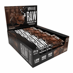 Warrior Raw Protein Riegel Flapjack 12 x 75g (Schoko-Brownie) – Zuckerarmer, ballaststoffreicher Mahlzeitenersatz & Frühstücks-Hafer-Snack für Energie, muskelaturaufbau & Sättigung Angebot bei HelloDeals