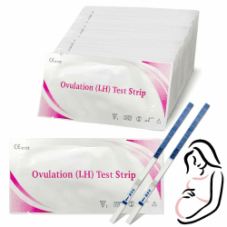 50 Stück Ovulationstest Streifen, Fruchtbarkeitstest für Frauen, 25 miu/ml optimaler Sensitivität, Genaue Verfolgung des Ovulationstest, Schnelle und Genaue Ergebnisse Angebot bei HelloDeals