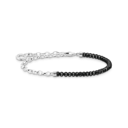 Thomas Sabo Armband mit Steinen und Perlen 925 Sterling Silber A2100 19,00 cm Schwarz Angebot bei HelloDeals