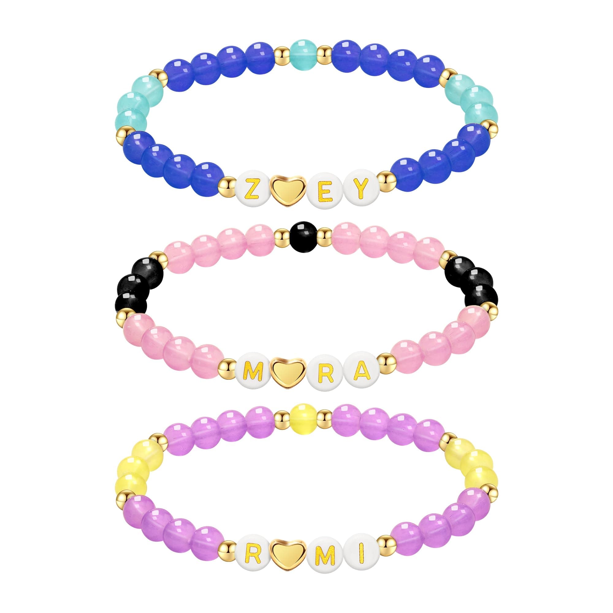 K Pops DemOn-Hunters Merch für Fans Pärchen Armband Partner Armbänder Matching Armband Mit Buchstaben Personalisierte Geschenke KPOP-2 Angebot bei HelloDeals