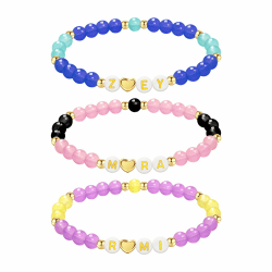 K Pops DemOn-Hunters Merch für Fans Pärchen Armband Partner Armbänder Matching Armband Mit Buchstaben Personalisierte Geschenke KPOP-2 Angebot bei HelloDeals