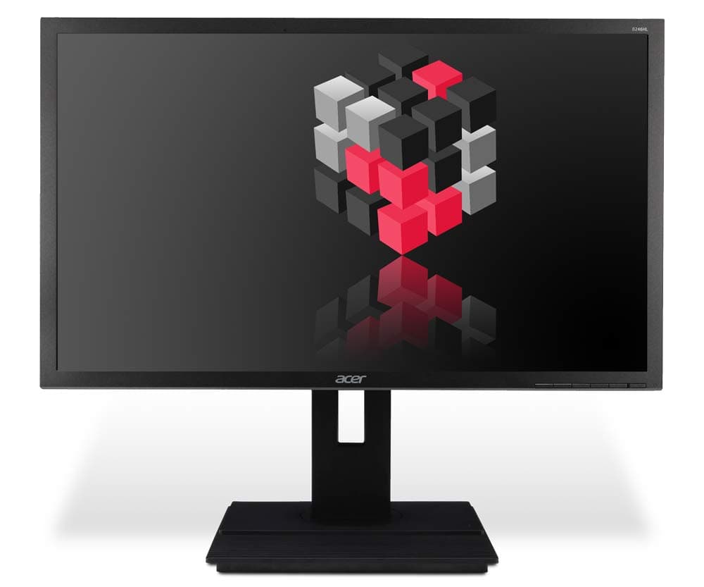 Acer B246HL Monitor | 24 Zoll / 61 cm | TFT Monitor Flachbildschirm | 1920 x 1080 | 1000:1 | 250cd/m² | 5ms | VGA & DVI | interne Lautsprecher | Schwarz (Generalüberholt) Angebot bei HelloDeals