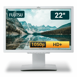 Fujitsu Display B22W-7 LED 22 Zoll Business Computer Monitor, Desktop Gaming Monitor, HD+ (VGA - DisplayPort - DVI - Lautsprecher - USB-HUB - VESA), PC Bildschirm, marmorgrau (Generalüberholt) Angebot bei HelloDeals