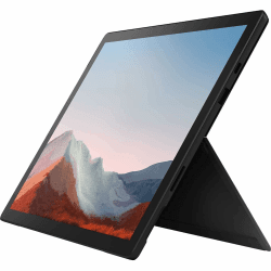 2021 Microsoft Surface Pro 7+ mit Intel Core i7-1165G7 (12,3-zoll, 16GB RAM, 256GB SSD) Schwarz (Generalüberholt) Angebot bei HelloDeals