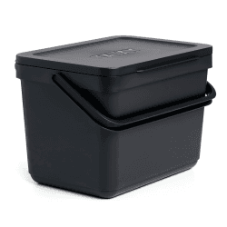 TATAY Biomülleimer Küche 6L | Organischer Abfalleimer Smart ohne Halterung | Kompaktes und Funktionales Design | Aus 100% Recyceltem Material | 26,5x20,5x18,5 cm, Schwarz 6L Schwarz Angebot bei HelloDeals