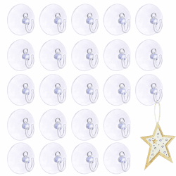 40 Stück Saugnapf Haken, Saugnäpfe für Fenster, Saughaken mit Kunststoffhaken, 4cm Wandhaken mit Saugnapf für Badezimmer Küche Glas Spiegel Fliesen Angebot bei HelloDeals