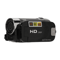 Greensen Video Camera Camcorder Full HD 1080P 48MP 4K 2.7 270 Grad drehbare Bildschirm Videokamera mit USB-Schnittstelle Vlogging Camera für Das Aufnehmen von Videos (Black) Angebot bei HelloDeals