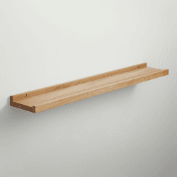 BestLoft.de Bilderleiste Holzregal Wand Regal Bilderleiste Eiche Floating Shelf Flur Regal Holz Deko Wand Wandregal Holz aus massiv (Eiche Hell, Breite: 140cm / Tiefe: 15cm) Breite: 140cm / Tiefe: 15cm Eiche Hell Angebot bei HelloDeals