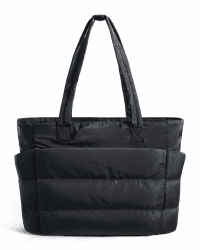 bagsmart Handtasche Damen Puffy Tote Bag Schultertasche, 20L Einkaufstasche Arbeitstasche Puffer Tasche mit Reißverschluss, Leichte Handtaschen für Arbeit Reise Shopping Schule, Schwarz Angebot bei HelloDeals