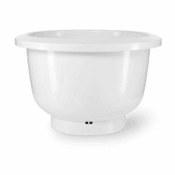 Bosch Kunststoff-Rührschüssel MUZ5KR1, 3,9 Liter, max. Teigmenge 2,7 kg, spülmaschinengeeignet, weiß, passend für Küchenmaschine Serie 4 einzeln Angebot bei HelloDeals