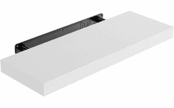 STOREMIC Wandregal, Regale Weiß Wand 40cm, 1er-Set Schweberegal Weiss, Moderne dekorative Regalbrettmit sauber Verarbeitet für Schlafzimmer, Küche, Büro, Wohnzimmer usw Angebot bei HelloDeals